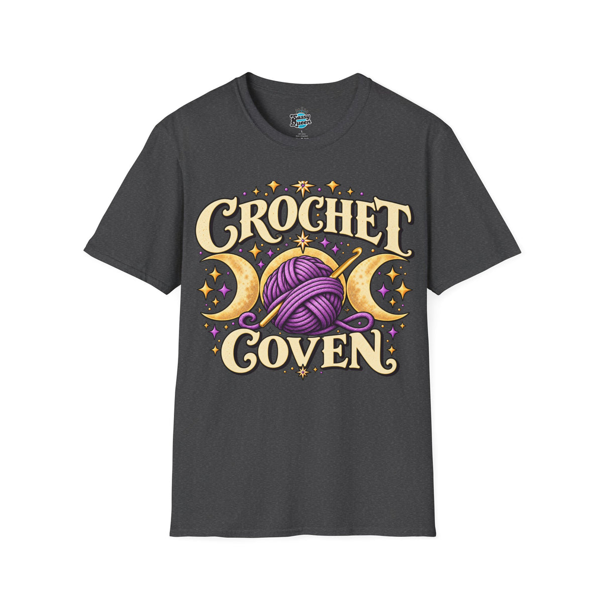 Crochet Coven T-Shirt — Witchy Yarn Lover Graphic Tee