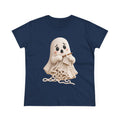 Crochet Ghost Shirt | Funny Yarn Lover Tee | Cute Crocheter Halloween Shirt | Unraveling Ghost T-Shirt | Crochet Gift