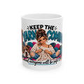 Keep the Yarn Coming Crochet Coffee Mug | Yarn Lover Gift