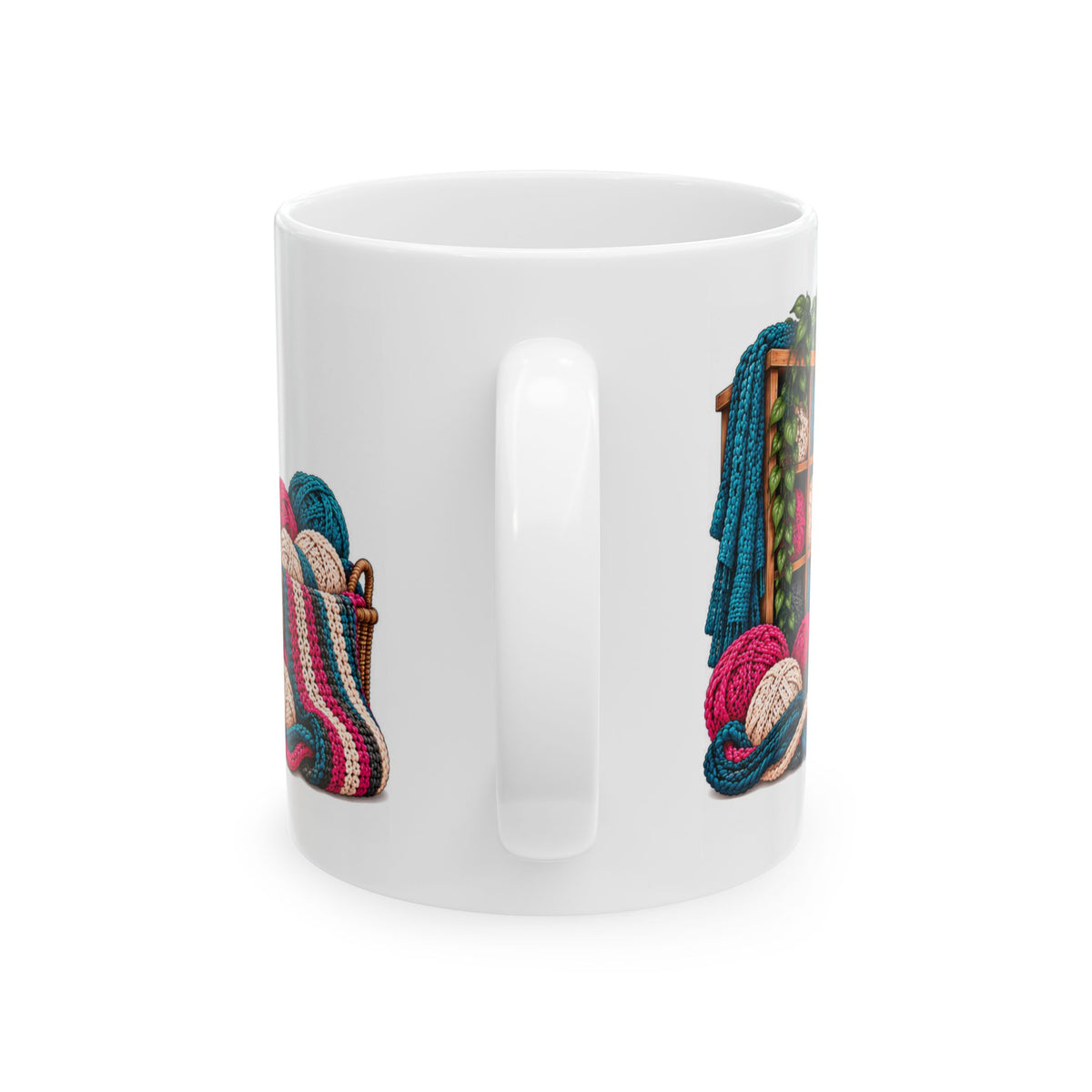 Keep the Yarn Coming Crochet Coffee Mug | Yarn Lover Gift