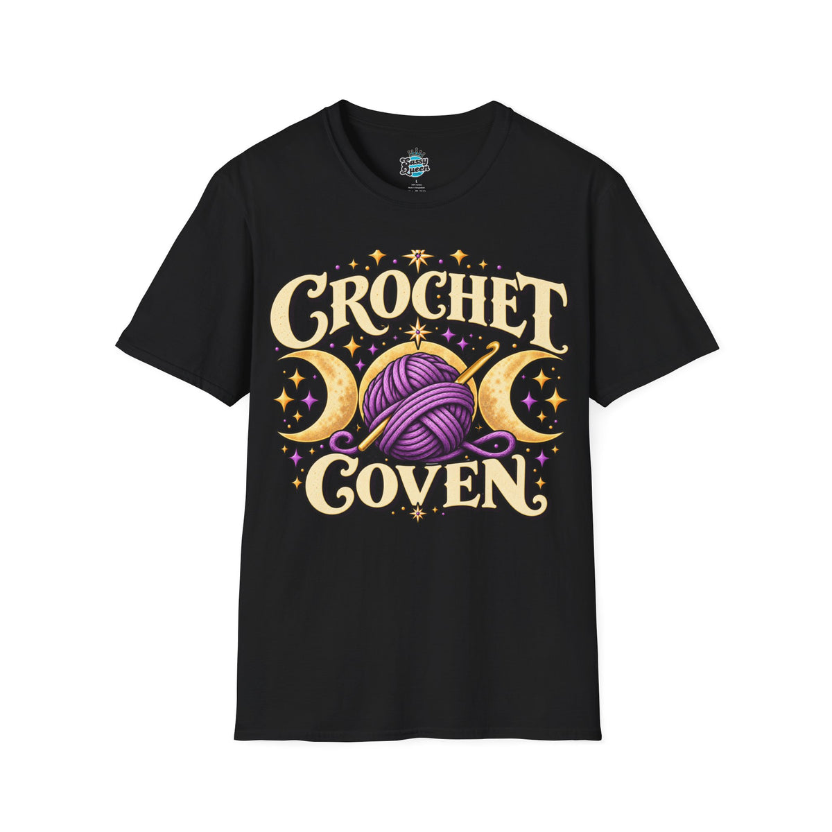 Crochet Coven T-Shirt — Witchy Yarn Lover Graphic Tee