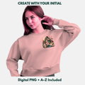 Capricorn Initial PNG Bundle | A-Z Zodiac Monogram Designs